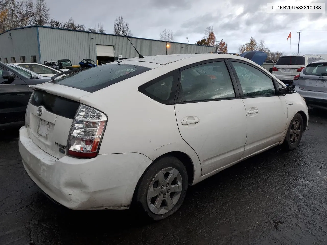 JTDKB20U583310088 2008 Toyota Prius