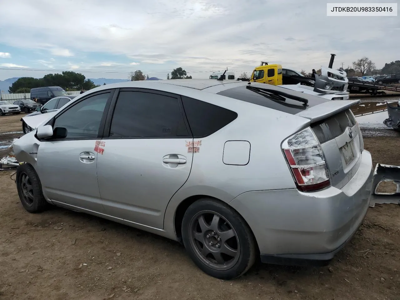 2008 Toyota Prius VIN: JTDKB20U983350416 Lot: 82216073