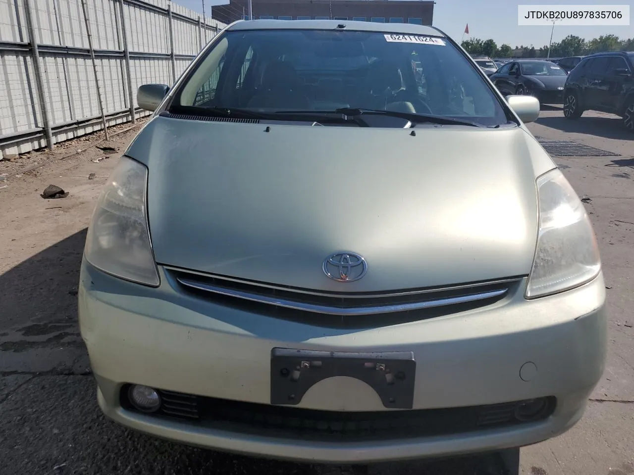 2009 Toyota Prius VIN: JTDKB20U897835706 Lot: 62411624