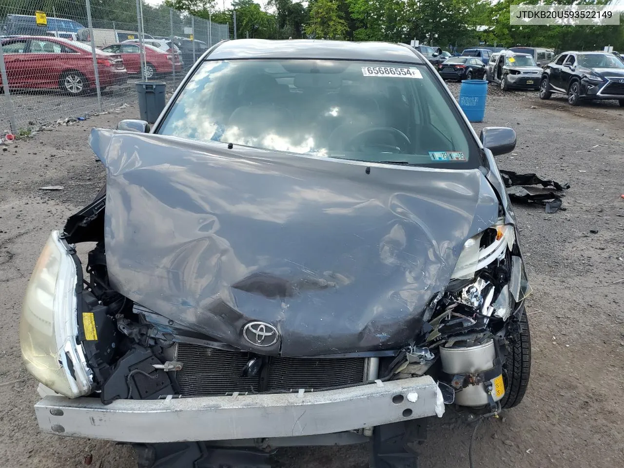 JTDKB20U593522149 2009 Toyota Prius