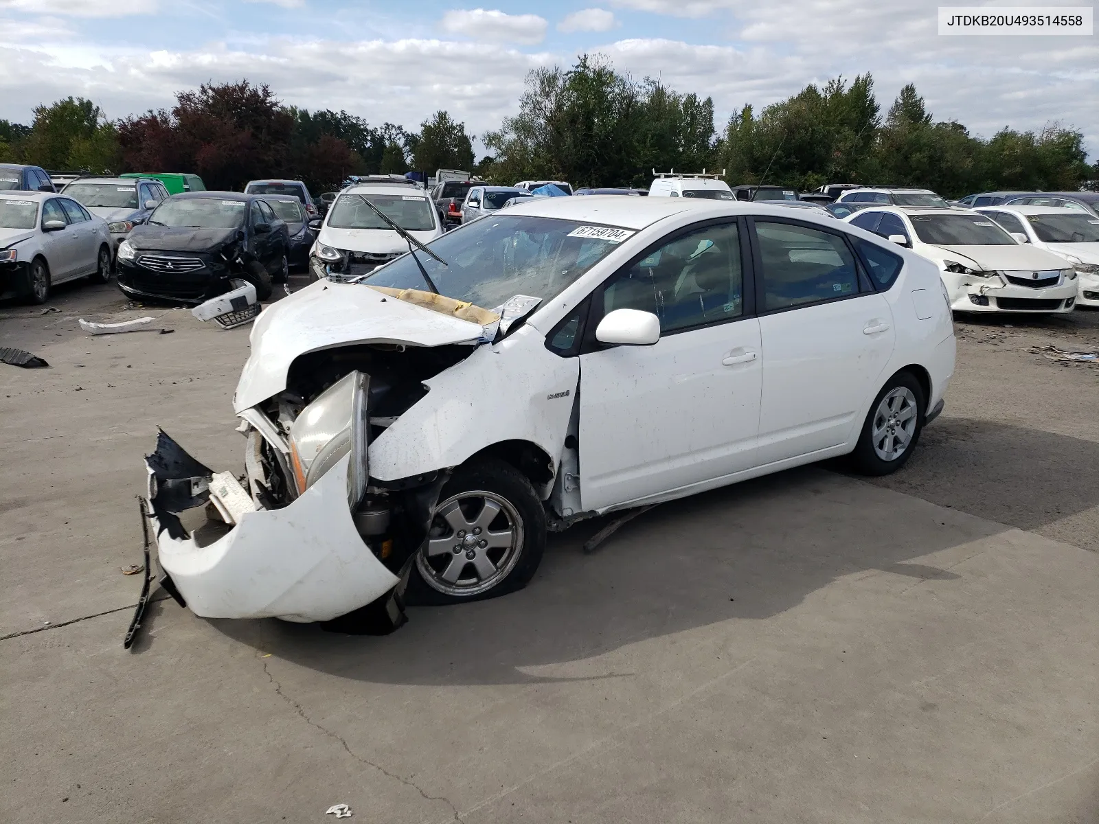 2009 Toyota Prius VIN: JTDKB20U493514558 Lot: 67159704