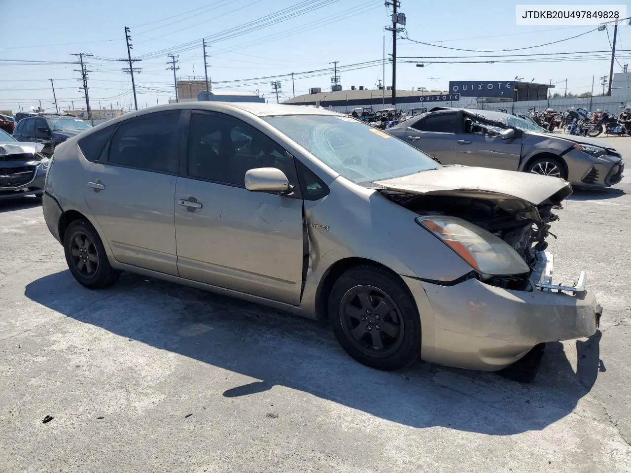 2009 Toyota Prius VIN: JTDKB20U497849828 Lot: 68390904