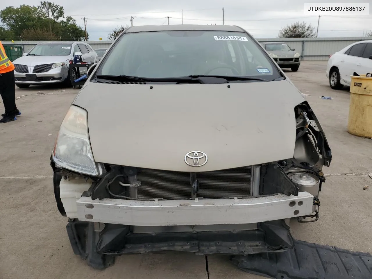 2009 Toyota Prius VIN: JTDKB20U897886137 Lot: 68681894