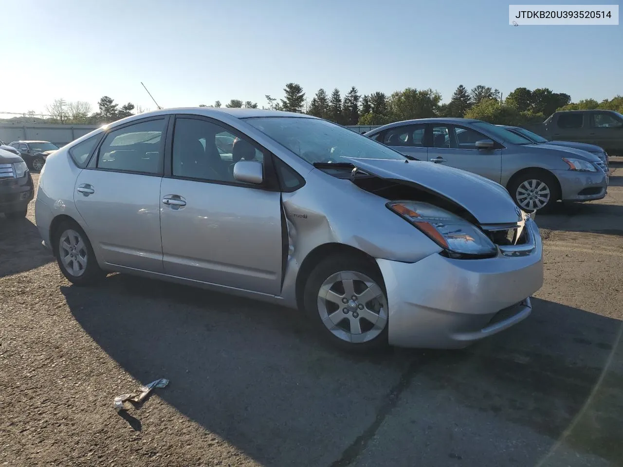 2009 Toyota Prius VIN: JTDKB20U393520514 Lot: 69381424