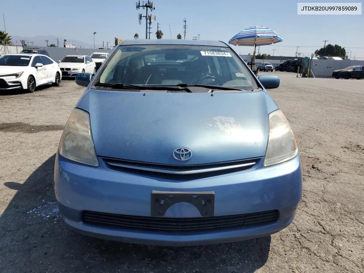 2009 Toyota Prius VIN: JTDKB20U997859089 Lot: 71583034