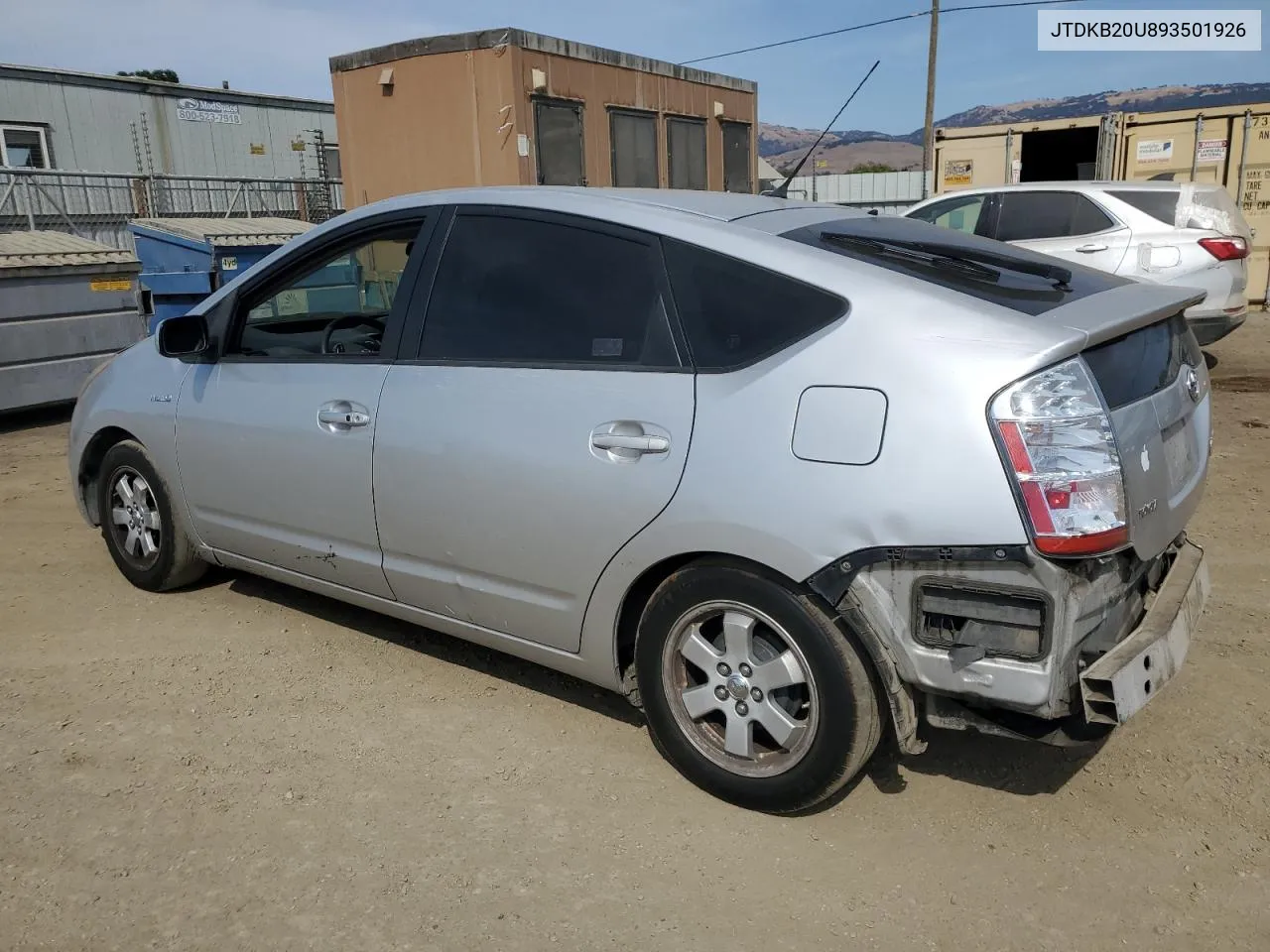 2009 Toyota Prius VIN: JTDKB20U893501926 Lot: 71769804