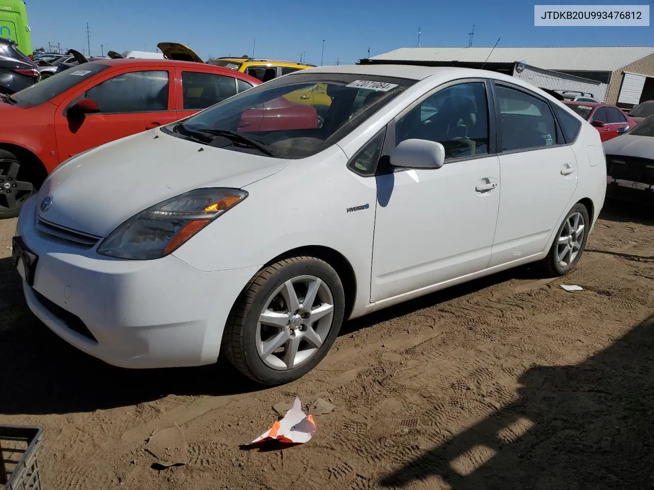 2009 Toyota Prius VIN: JTDKB20U993476812 Lot: 72071084