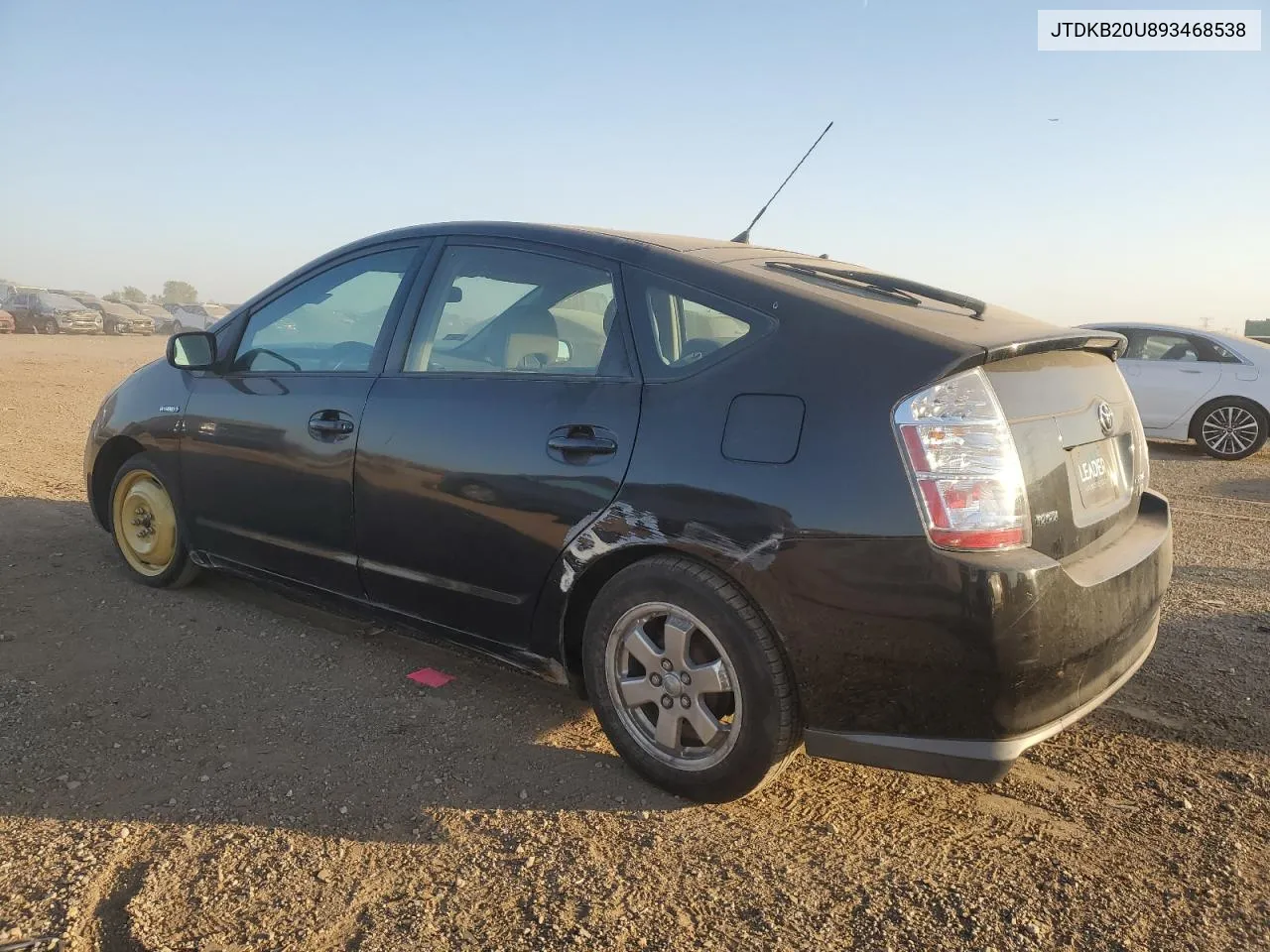 2009 Toyota Prius VIN: JTDKB20U893468538 Lot: 72947114