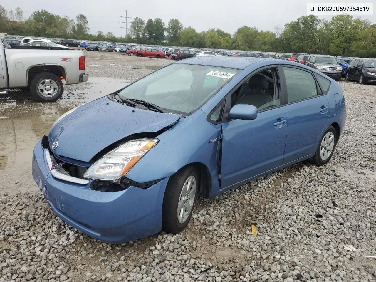 2009 Toyota Prius VIN: JTDKB20U597854519 Lot: 73026694