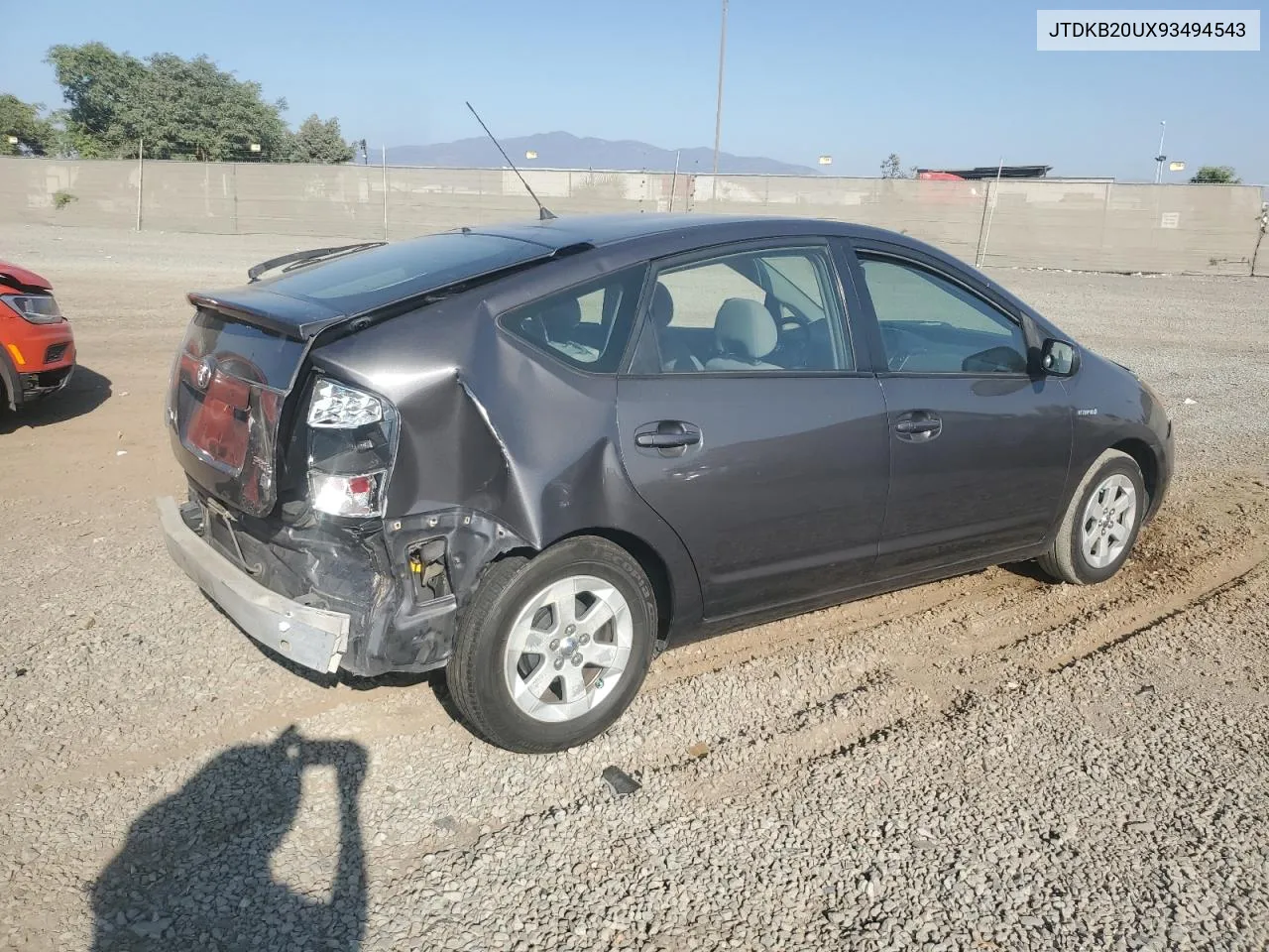 2009 Toyota Prius VIN: JTDKB20UX93494543 Lot: 75359914