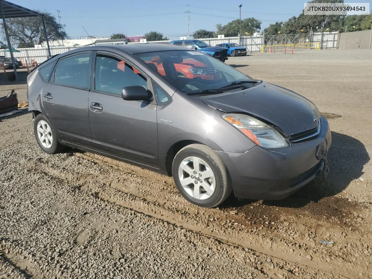 2009 Toyota Prius VIN: JTDKB20UX93494543 Lot: 75359914