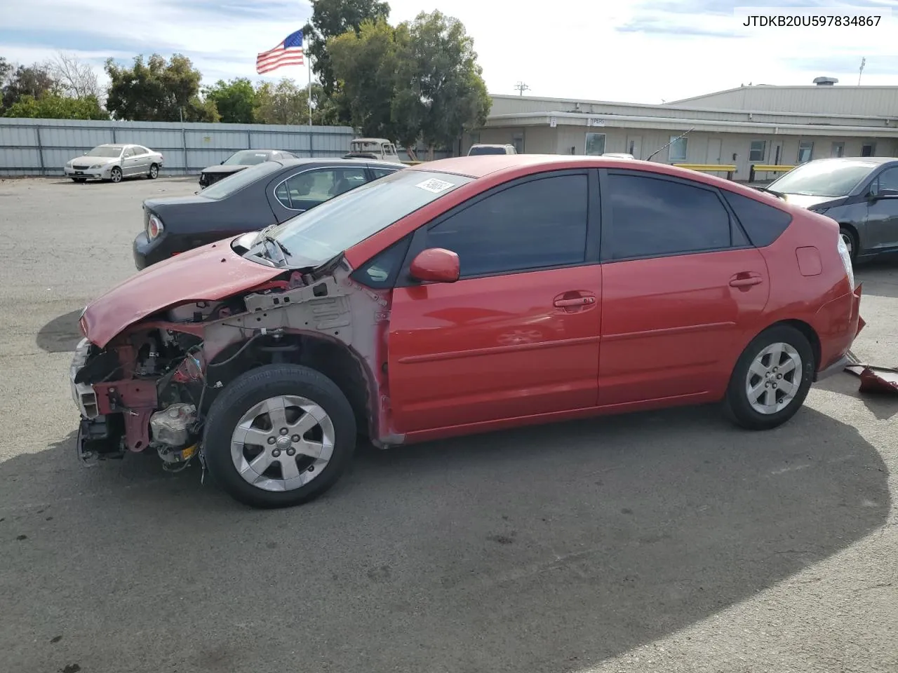 2009 Toyota Prius VIN: JTDKB20U597834867 Lot: 75496854