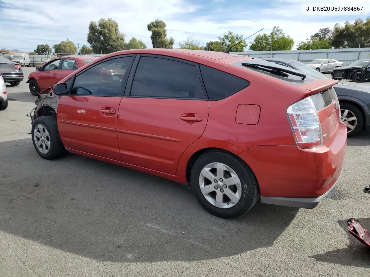 2009 Toyota Prius VIN: JTDKB20U597834867 Lot: 75496854