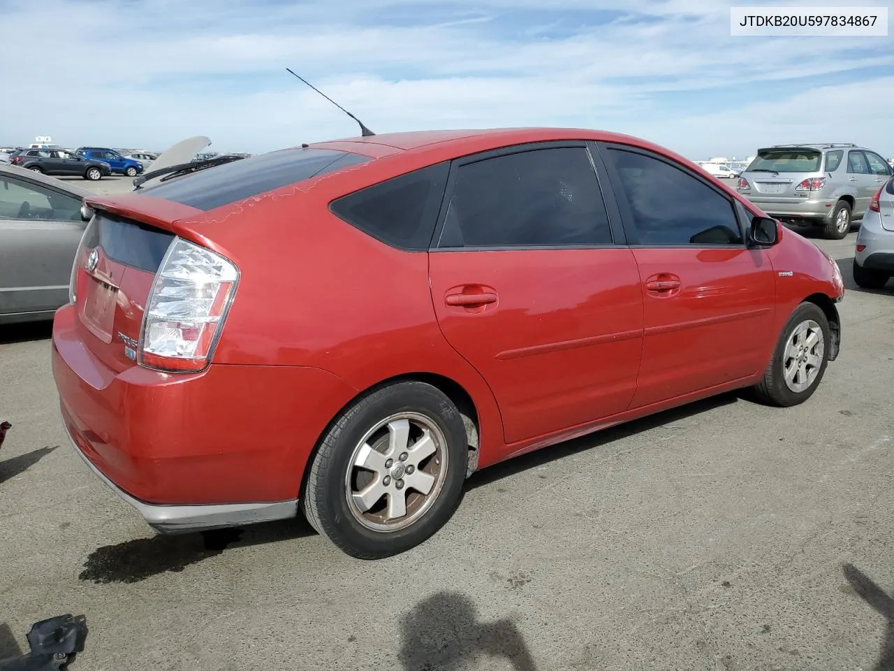 2009 Toyota Prius VIN: JTDKB20U597834867 Lot: 75496854