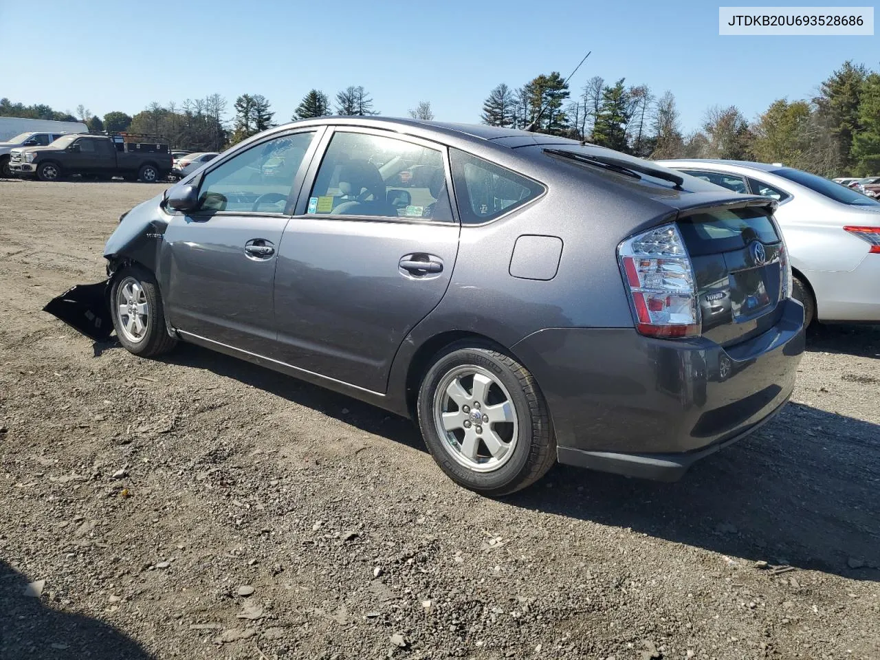 2009 Toyota Prius VIN: JTDKB20U693528686 Lot: 75517544