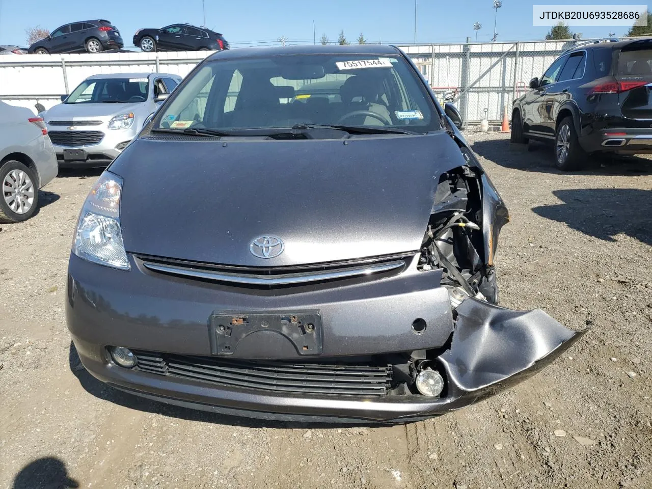 2009 Toyota Prius VIN: JTDKB20U693528686 Lot: 75517544