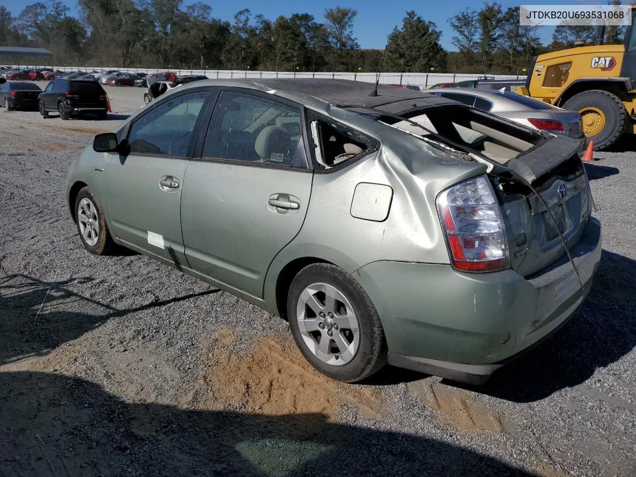 2009 Toyota Prius VIN: JTDKB20U693531068 Lot: 76194674