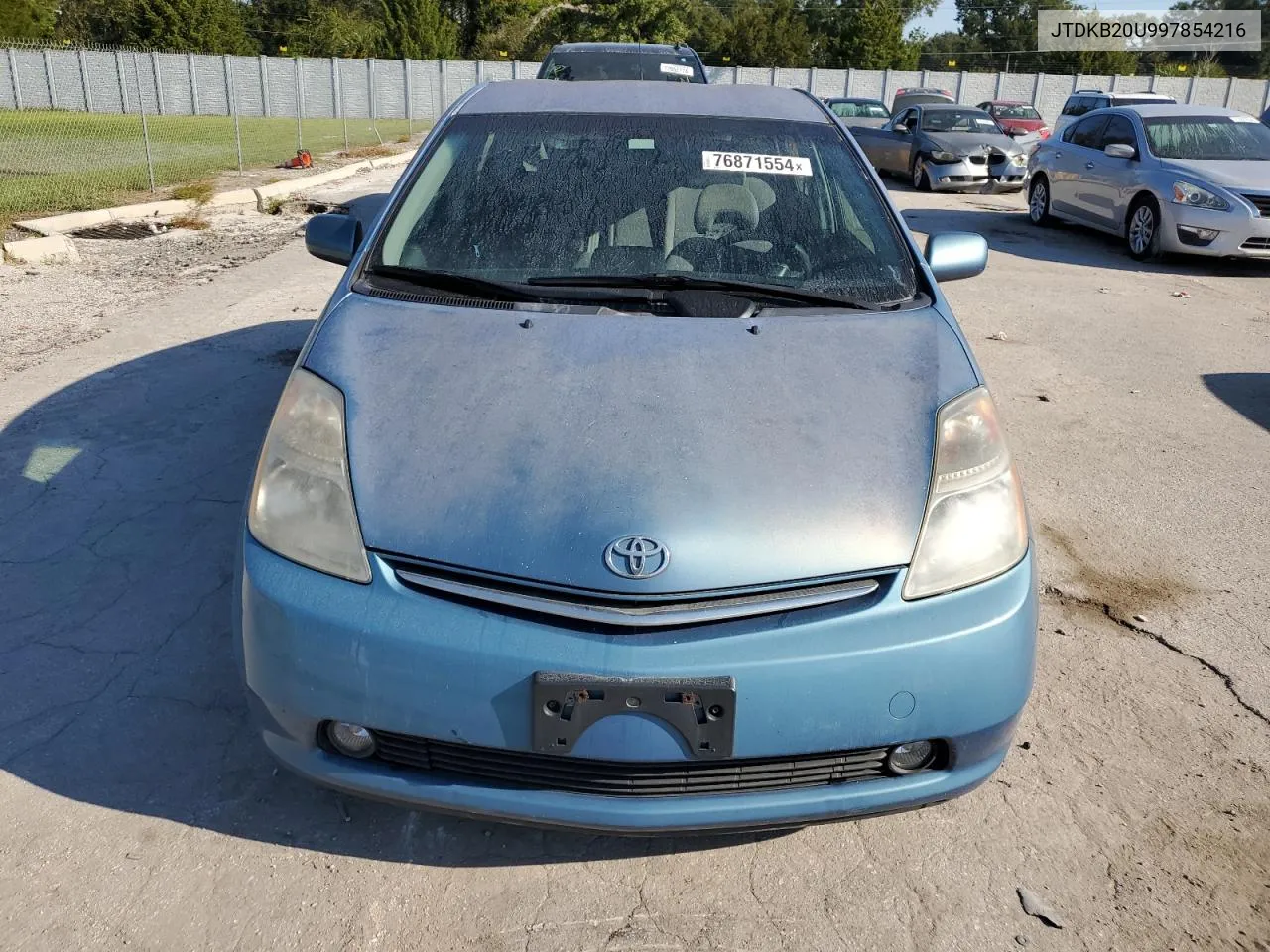 2009 Toyota Prius VIN: JTDKB20U997854216 Lot: 76871554