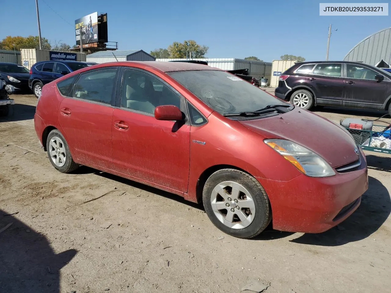 2009 Toyota Prius VIN: JTDKB20U293533271 Lot: 77543794