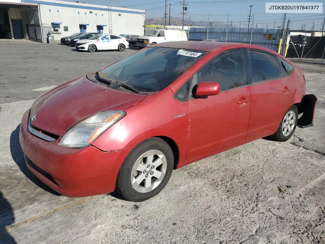 2009 Toyota Prius VIN: JTDKB20U197841377 Lot: 77707464