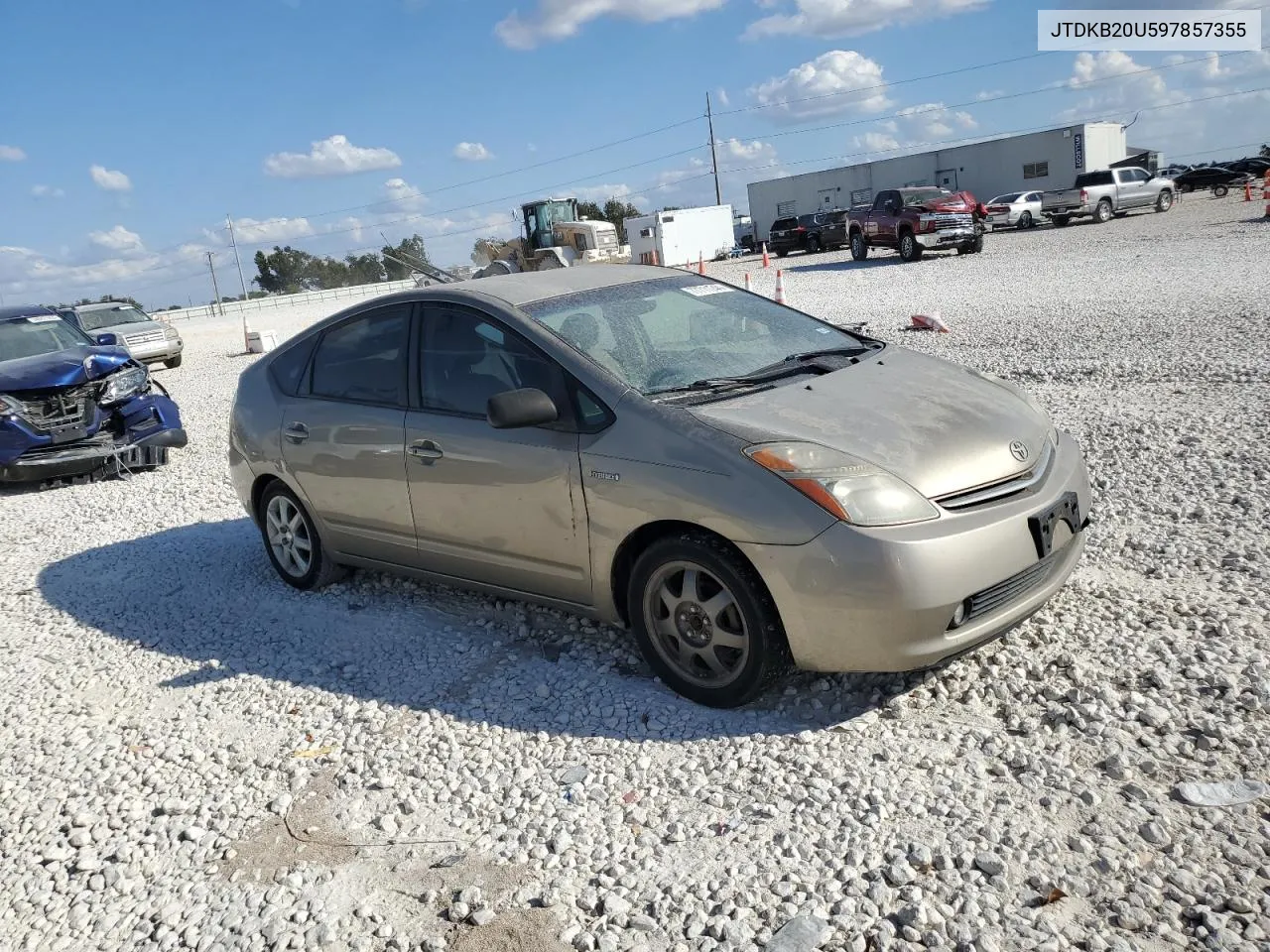 2009 Toyota Prius VIN: JTDKB20U597857355 Lot: 77711244