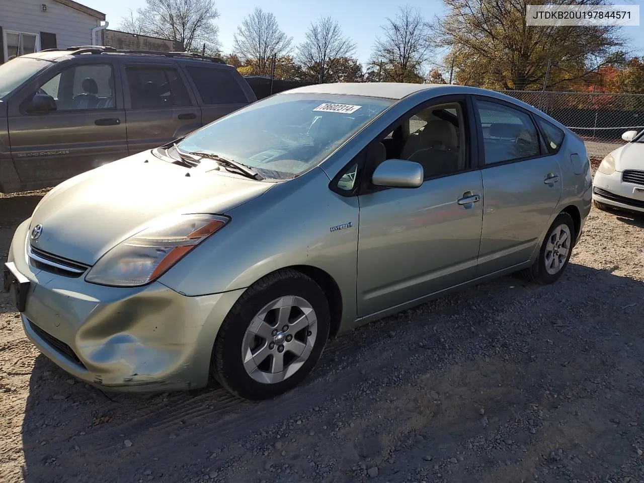 2009 Toyota Prius VIN: JTDKB20U197844571 Lot: 78602314