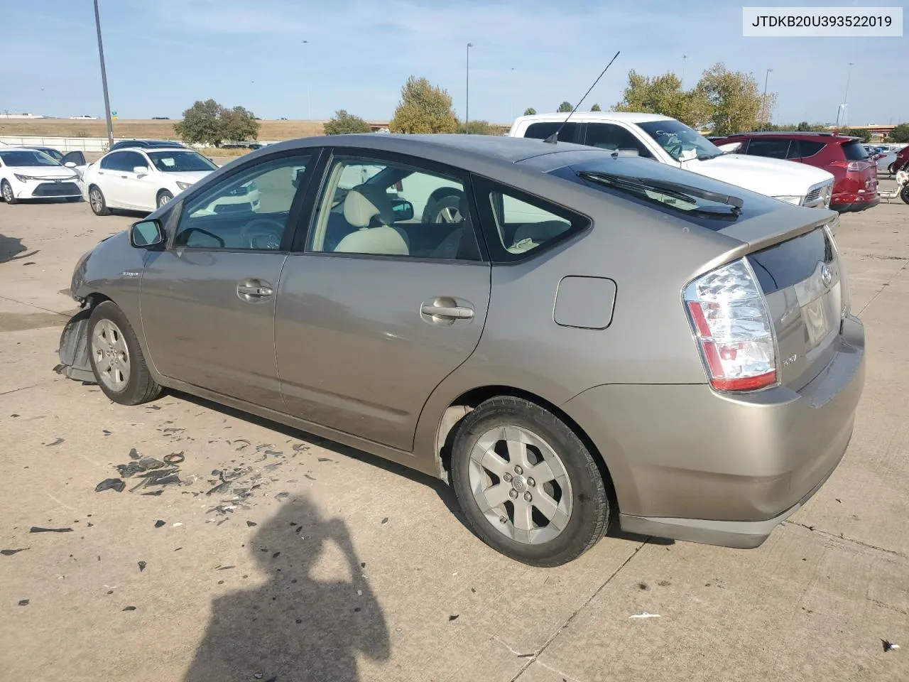 2009 Toyota Prius VIN: JTDKB20U393522019 Lot: 78807964