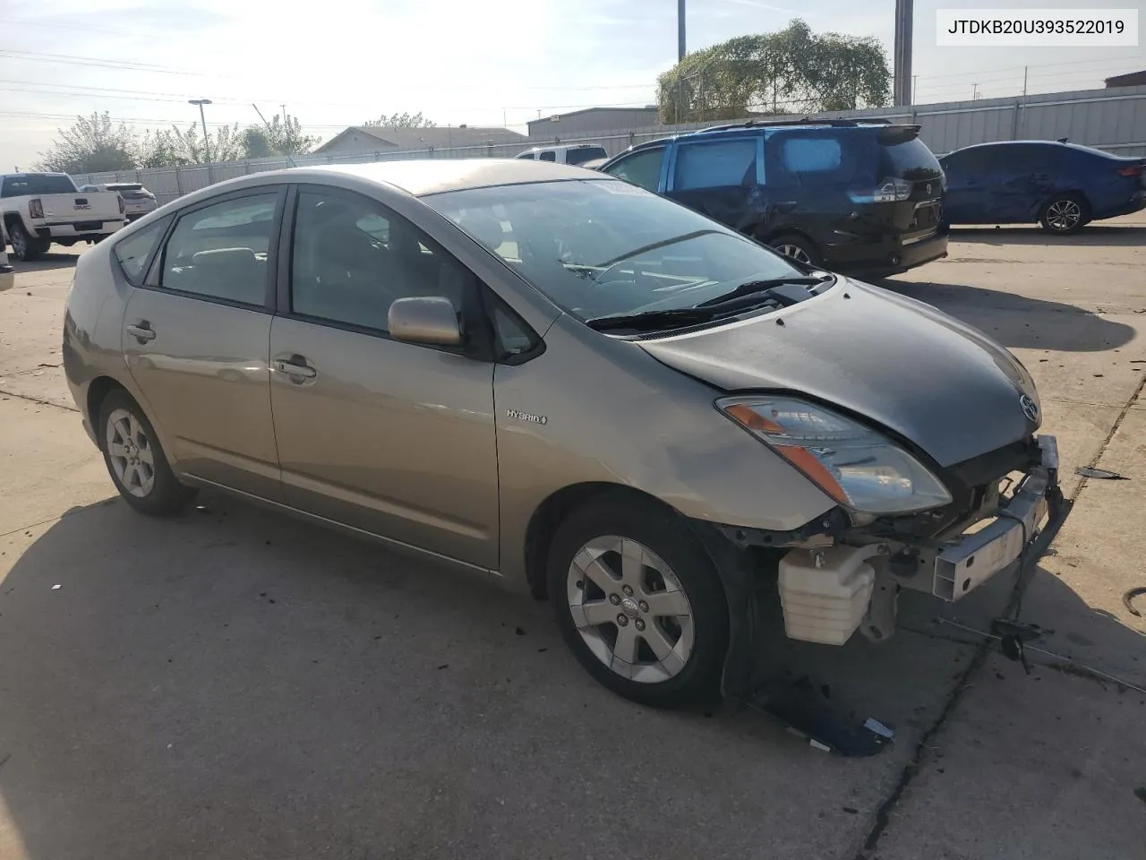 2009 Toyota Prius VIN: JTDKB20U393522019 Lot: 78807964