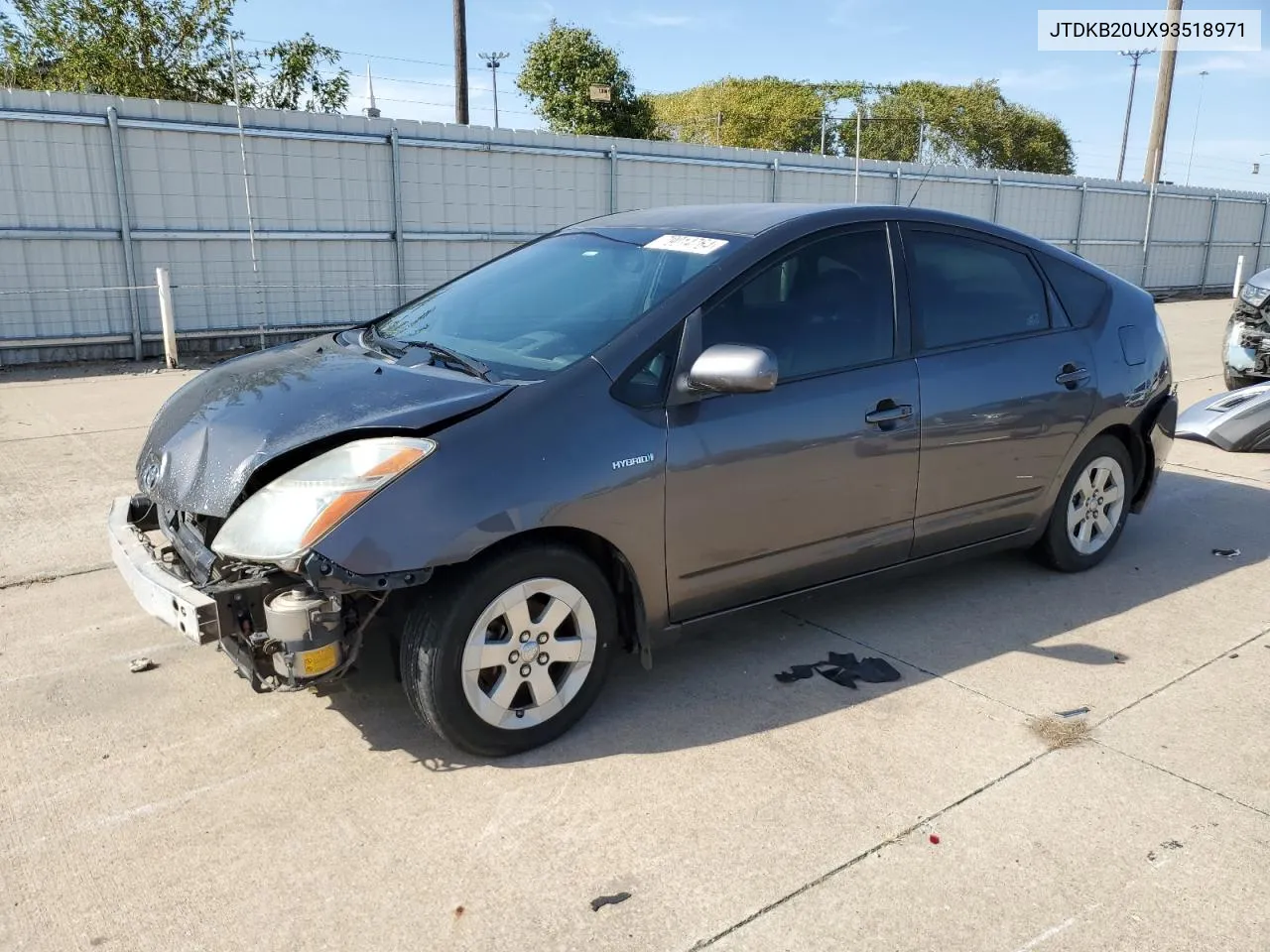 2009 Toyota Prius VIN: JTDKB20UX93518971 Lot: 79014764