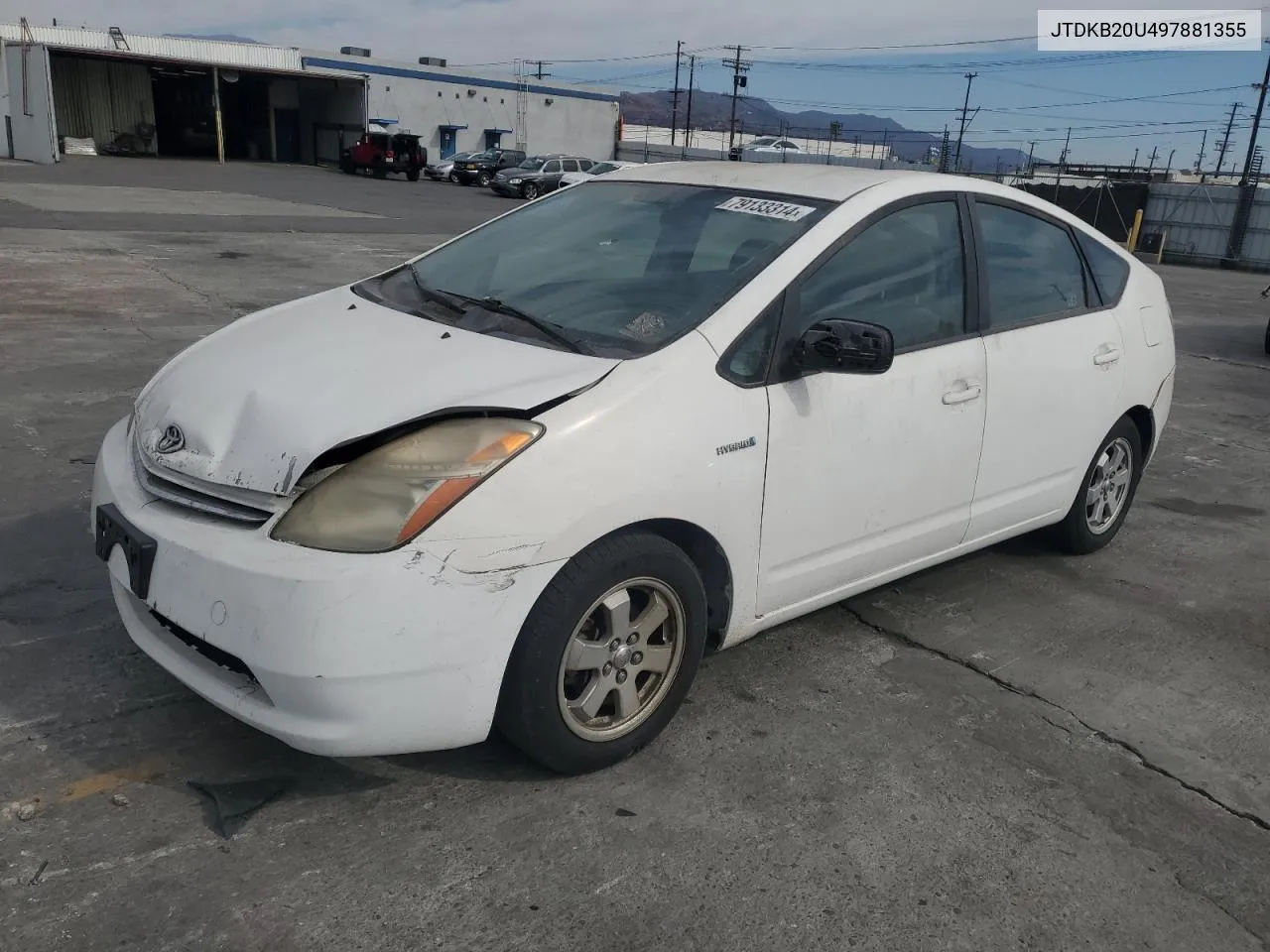 2009 Toyota Prius VIN: JTDKB20U497881355 Lot: 79133314