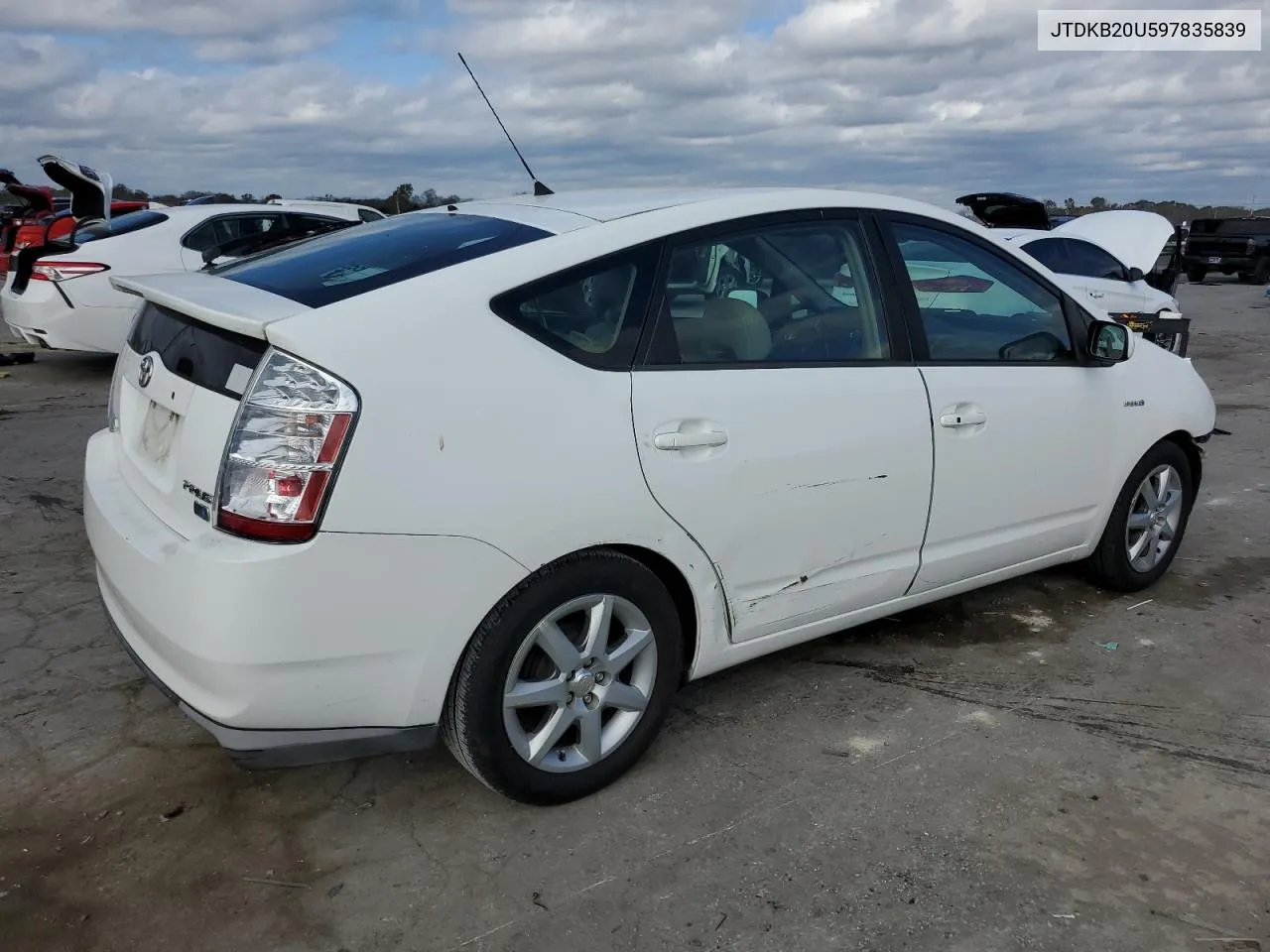 2009 Toyota Prius VIN: JTDKB20U597835839 Lot: 79482134