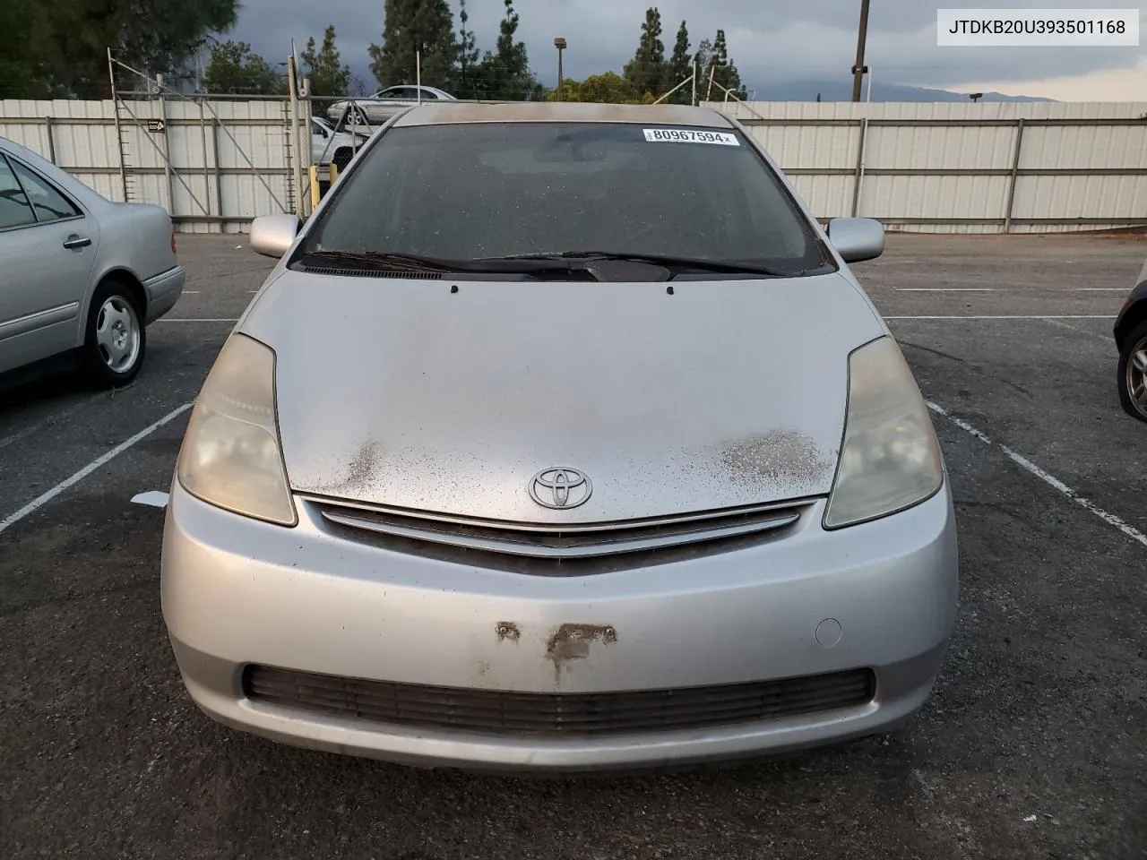 2009 Toyota Prius VIN: JTDKB20U393501168 Lot: 80967594