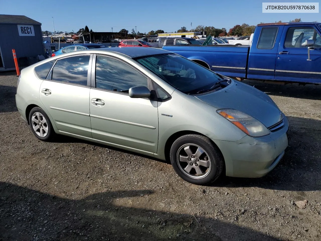 2009 Toyota Prius VIN: JTDKB20U597870638 Lot: 80992064