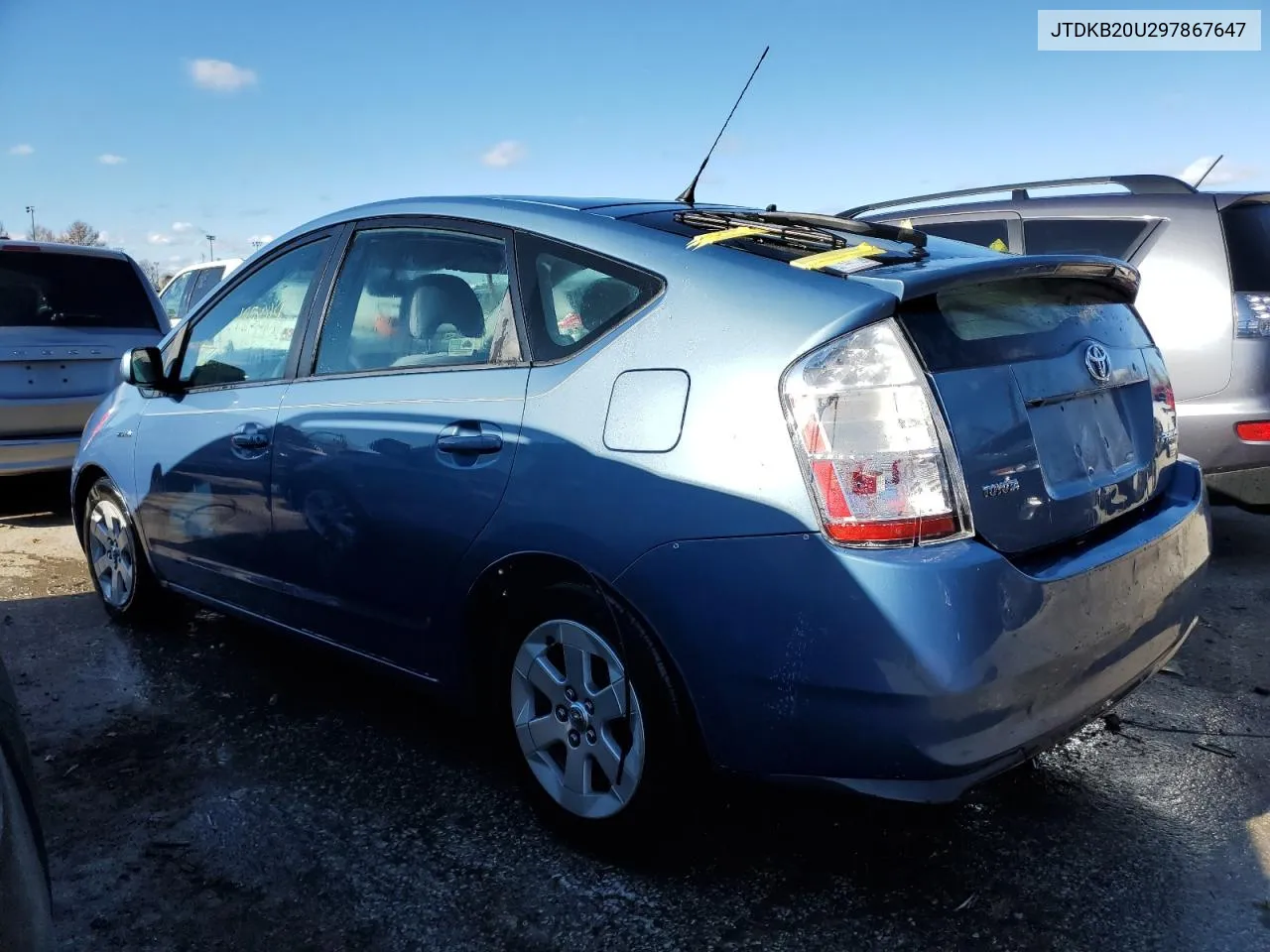 2009 Toyota Prius VIN: JTDKB20U297867647 Lot: 81622113