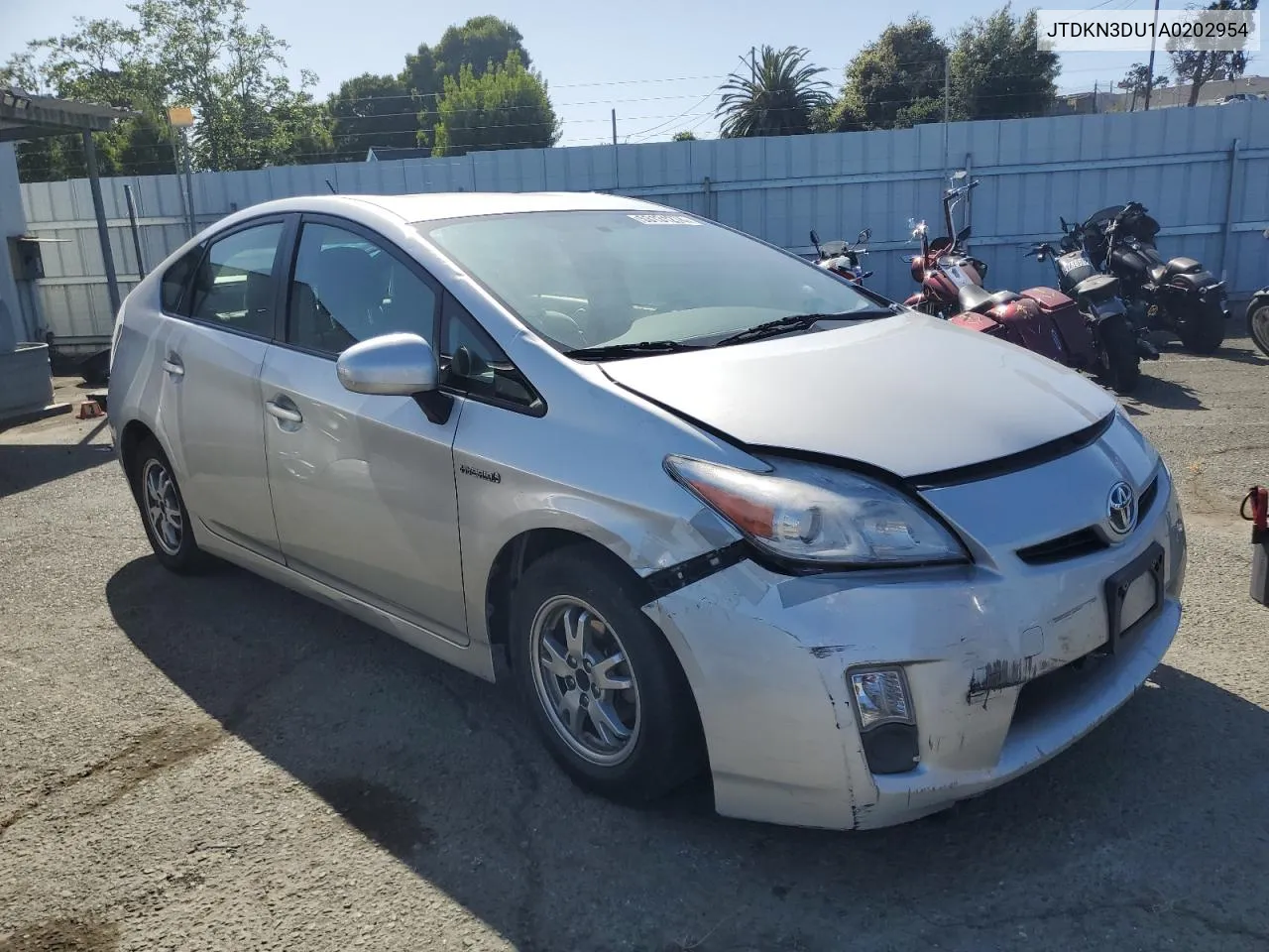 JTDKN3DU1A0202954 2010 Toyota Prius