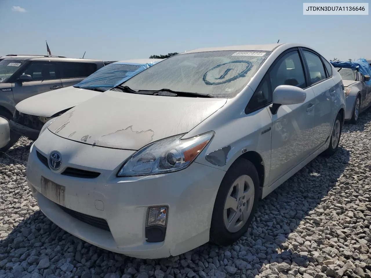 2010 Toyota Prius VIN: JTDKN3DU7A1136646 Lot: 65667474