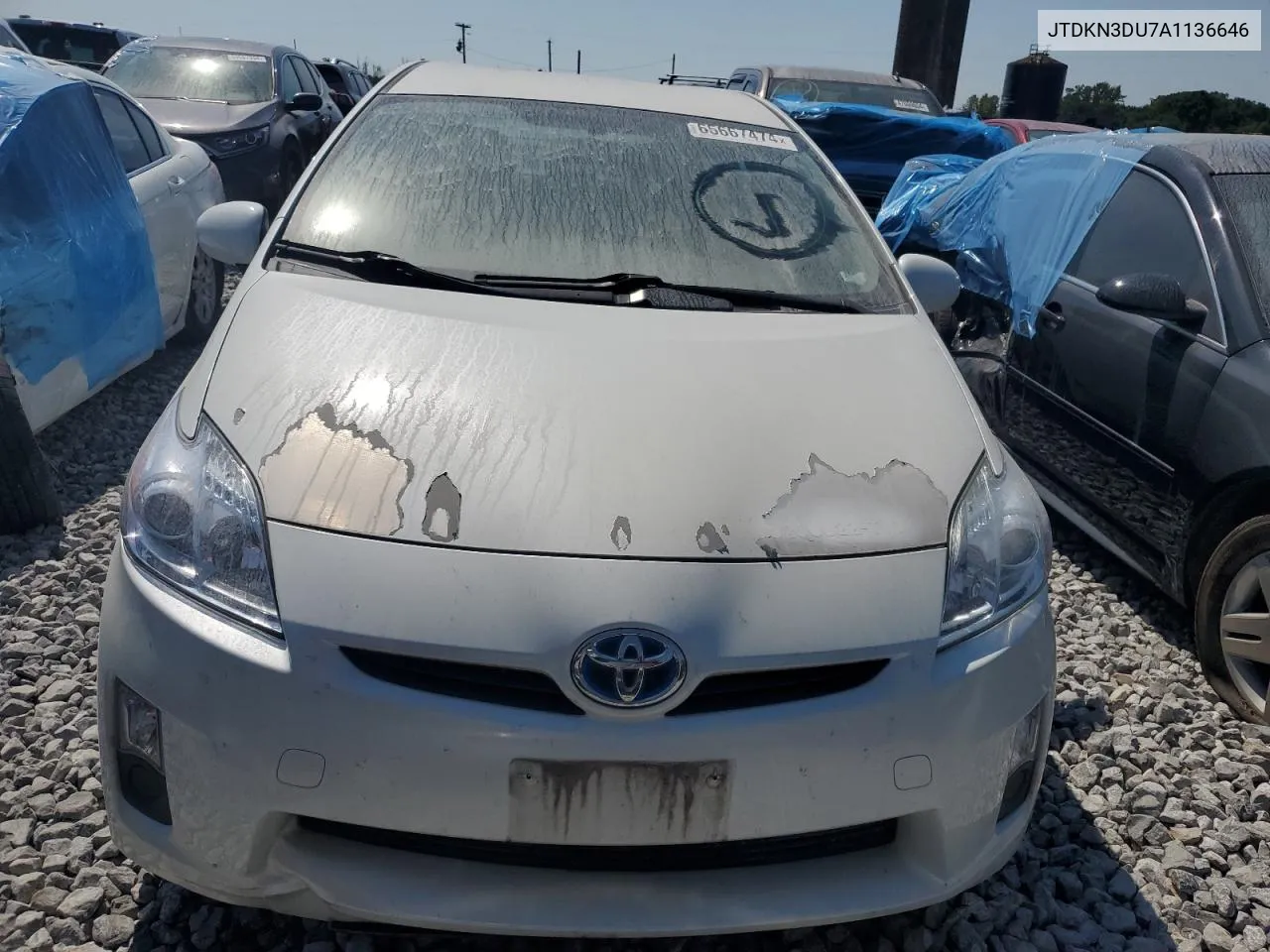 2010 Toyota Prius VIN: JTDKN3DU7A1136646 Lot: 65667474