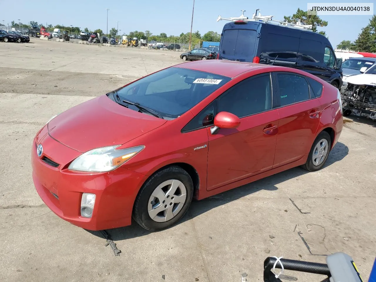 2010 Toyota Prius VIN: JTDKN3DU4A0040138 Lot: 68951004