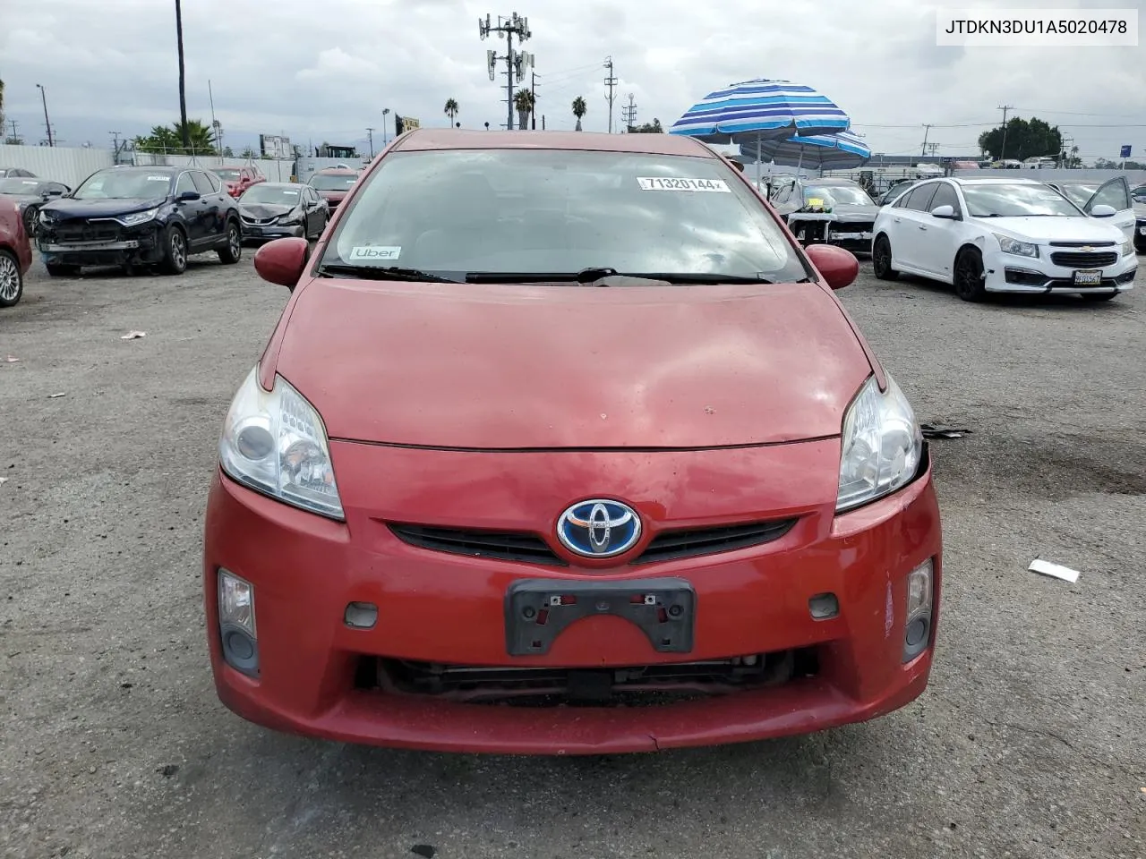 JTDKN3DU1A5020478 2010 Toyota Prius