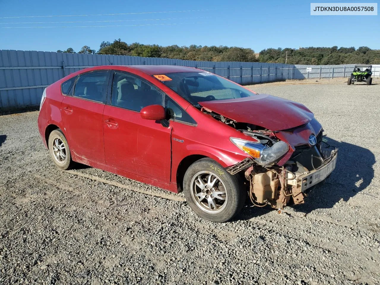 2010 Toyota Prius VIN: JTDKN3DU8A0057508 Lot: 71495164