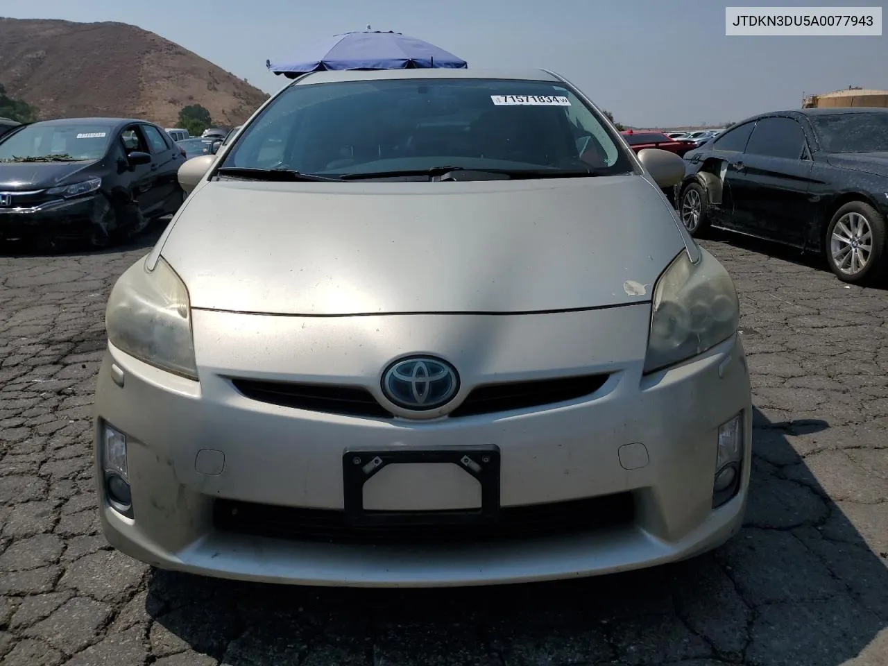 2010 Toyota Prius VIN: JTDKN3DU5A0077943 Lot: 71571834