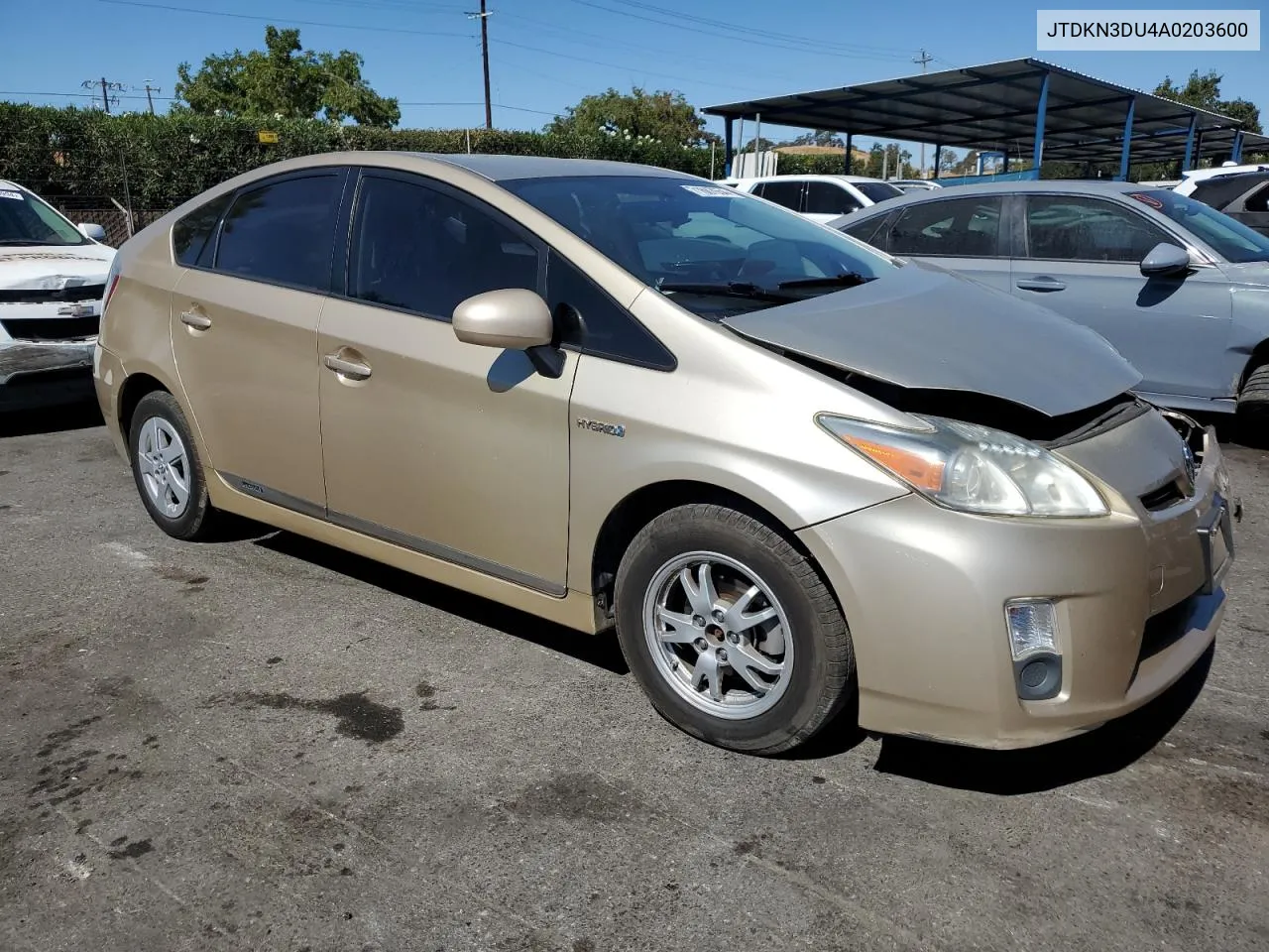 2010 Toyota Prius VIN: JTDKN3DU4A0203600 Lot: 71667654