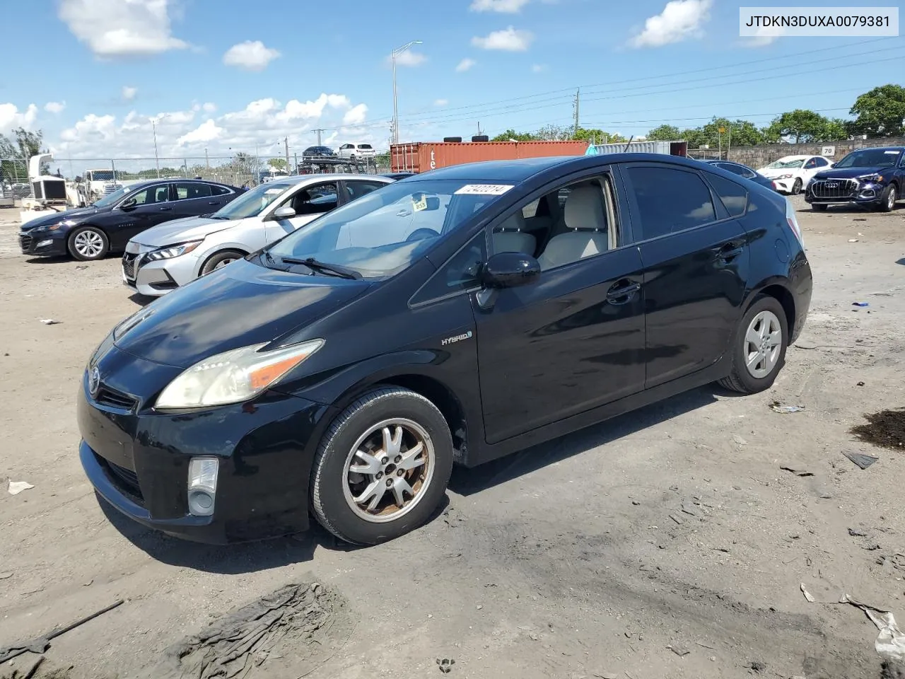 2010 Toyota Prius VIN: JTDKN3DUXA0079381 Lot: 72422214