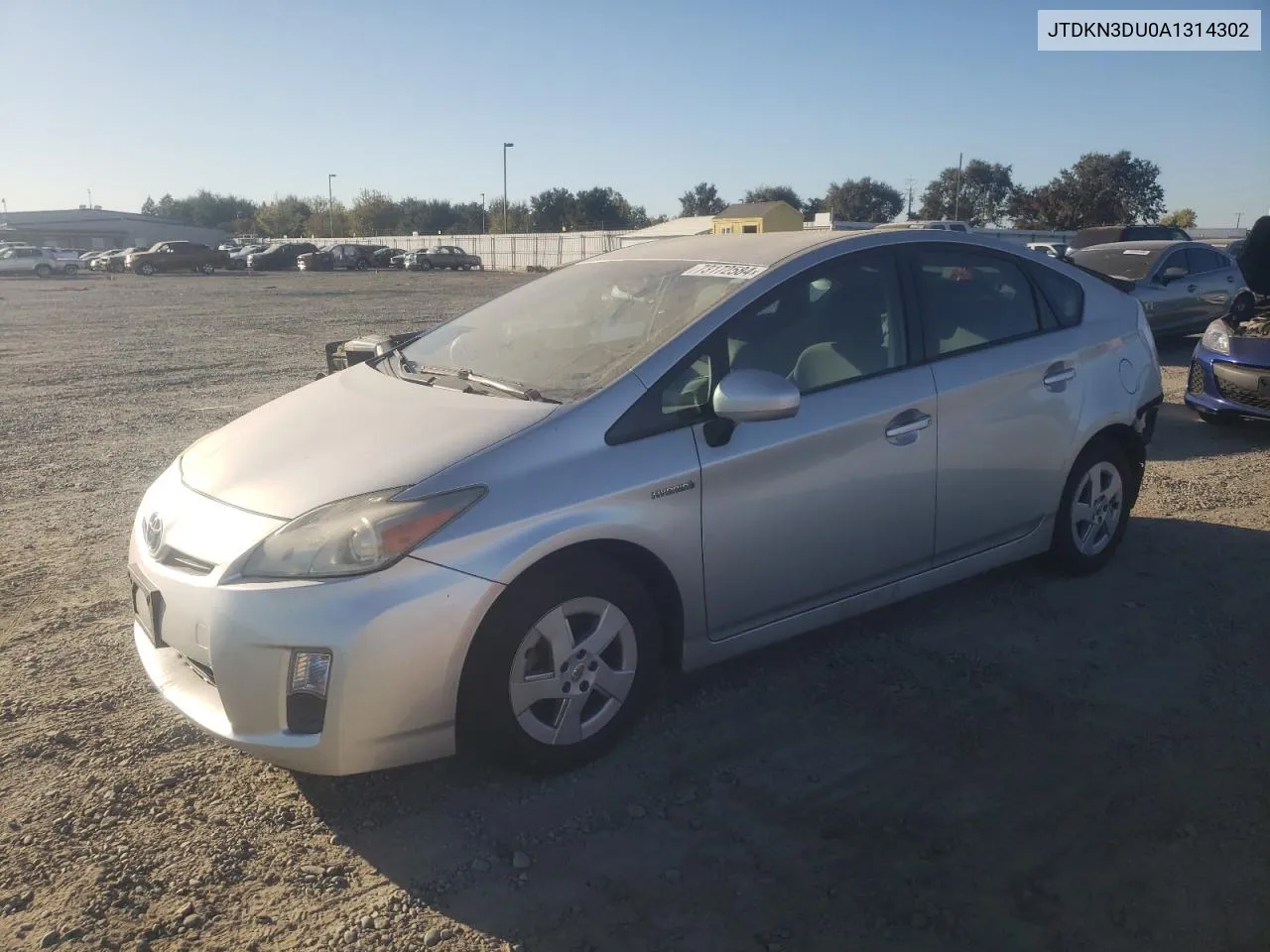 JTDKN3DU0A1314302 2010 Toyota Prius