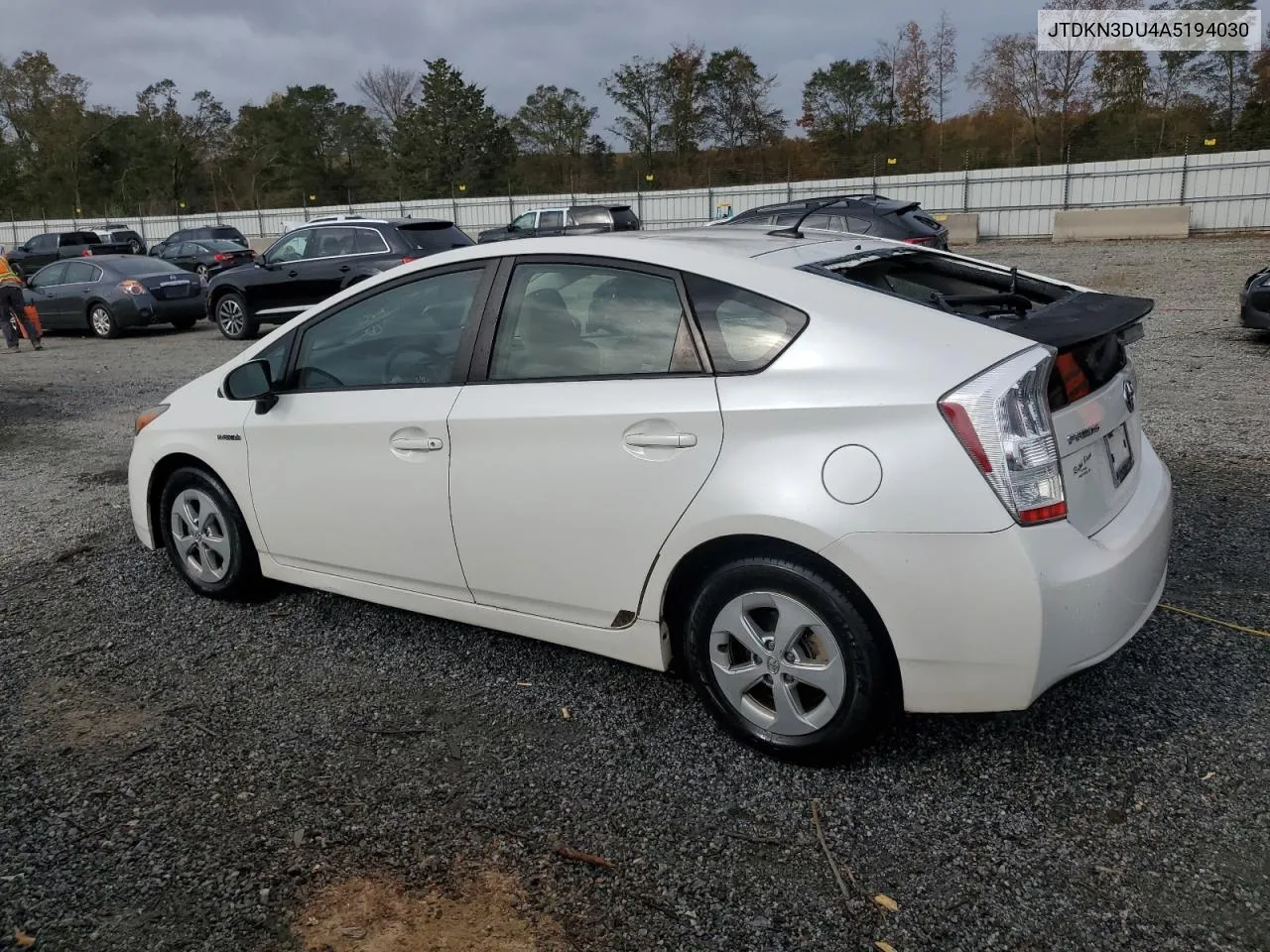 2010 Toyota Prius VIN: JTDKN3DU4A5194030 Lot: 73950004