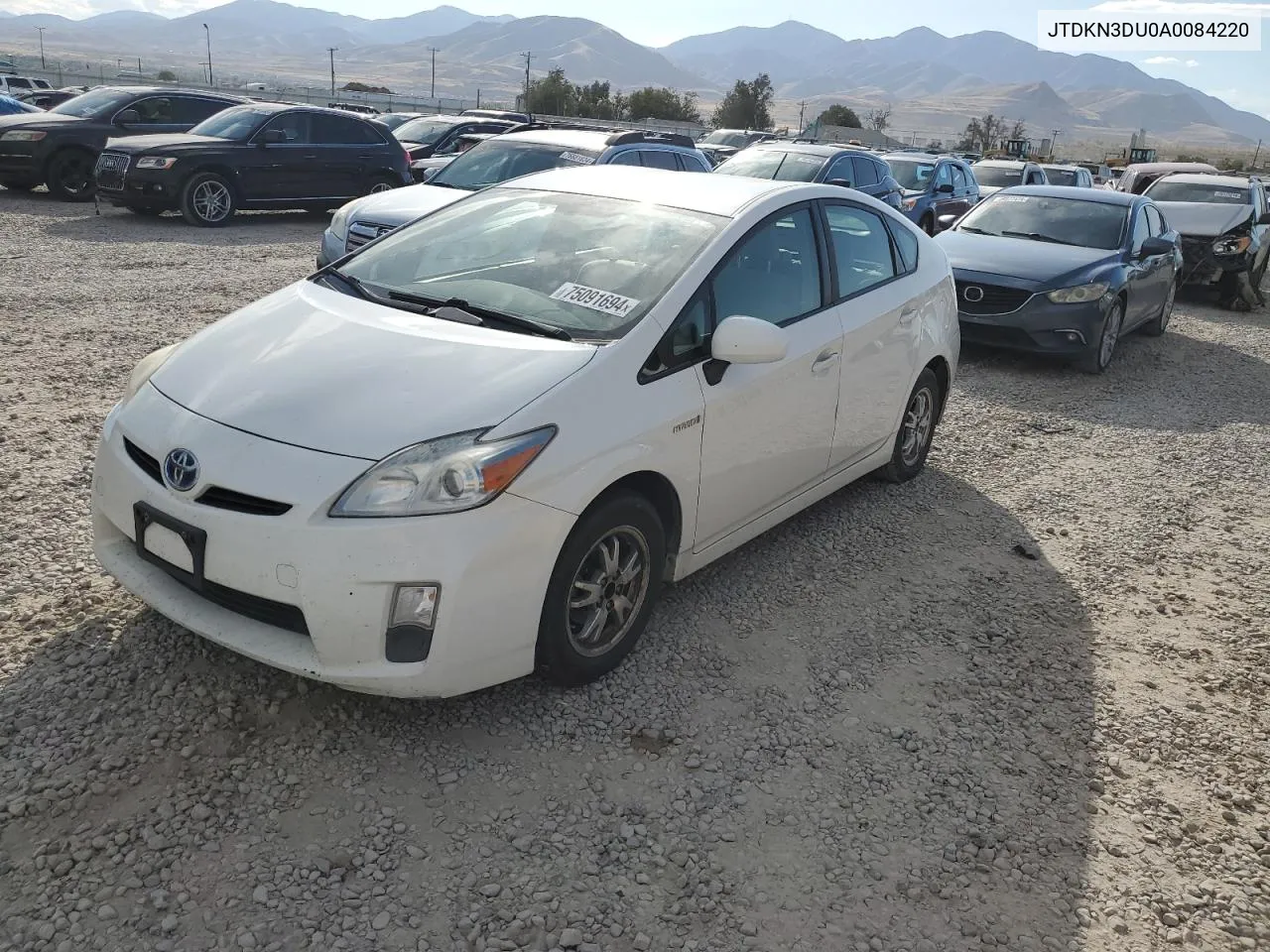 2010 Toyota Prius VIN: JTDKN3DU0A0084220 Lot: 75091694