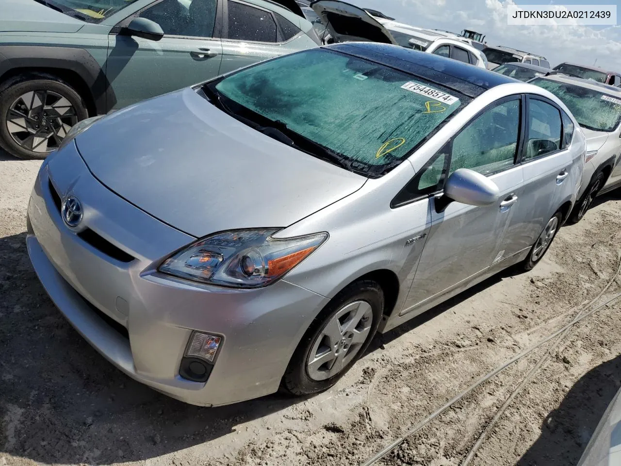 2010 Toyota Prius VIN: JTDKN3DU2A0212439 Lot: 75448574