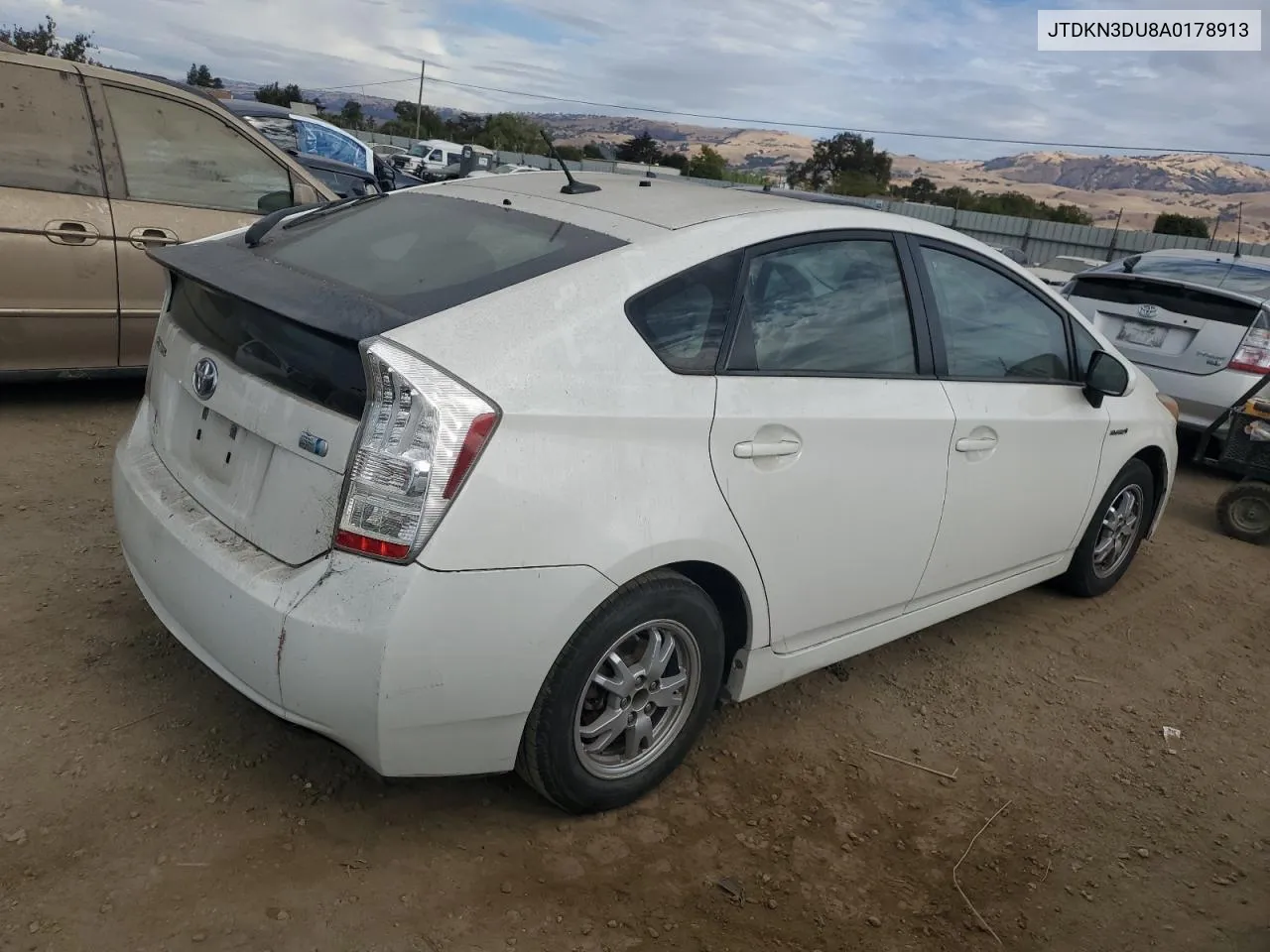 2010 Toyota Prius VIN: JTDKN3DU8A0178913 Lot: 76625094