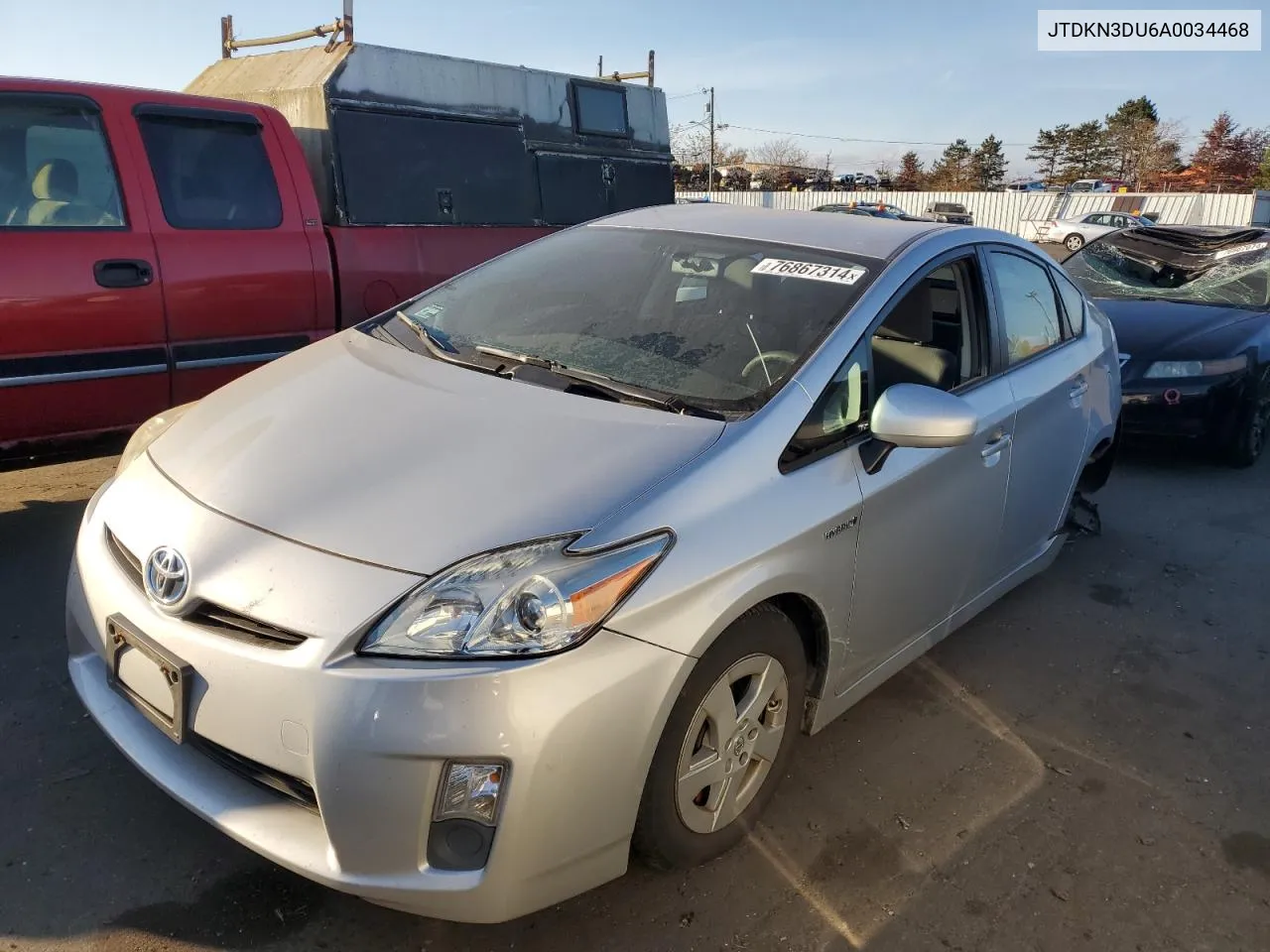 2010 Toyota Prius VIN: JTDKN3DU6A0034468 Lot: 76867314