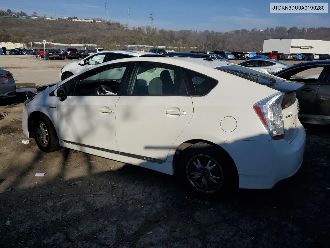 2010 Toyota Prius VIN: JTDKN3DU0A0190280 Lot: 77467214